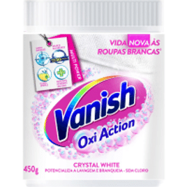 Imagem da oferta Tira Manchas em Pó Vanish Crystal White Oxi Action para Roupas Brancas - 450g
