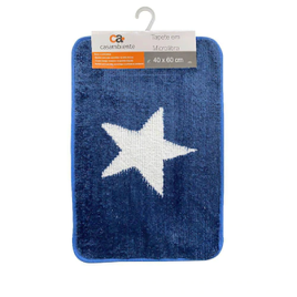 Tapete Para Banheiro Estrela Azul 40x60cm - Casambiente