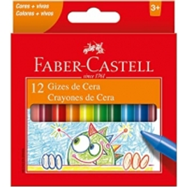 Imagem da oferta Faber-Castell 141012N - Giz de Cera 12 Cores