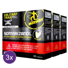 Imagem da oferta Kit 3x Somarizanol Military Trail: Precursor de testosterona e GH 30 Cáps - Midway USA
