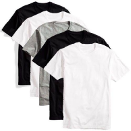 Imagem da oferta Kit 5 Camisetas Básicas Masculina T-shirt Algodão Colors Tee