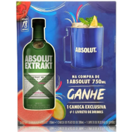 Vodka Absolut Extrakt 750ml + Caneca + Livreto
