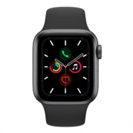 Imagem da oferta Apple Watch Series 5 Gps - 40 mm - Alumínio Cinza Espacial - Pulseira Esportiva Preto e Fecho Clássico - Mwv82bz/a