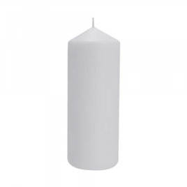 Vela Essencial Cilíndrica Branco 18x7cm - Home Style