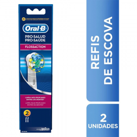 Refil para Escova Dental Elétrica Oral B FlossAction com 2 Unidades
