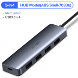Imagem da oferta Hub Ugreen USB 3.0, Micro USB 5 em 1