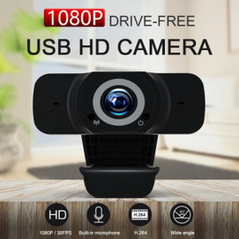 Imagem da oferta Webcam USB Full HD (1080P) com Microfone