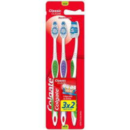 Imagem da oferta 3 Kits Escova Dental Colgate Classic Clean 9 Unidades
