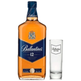 Imagem da oferta Whisky Escocês Ballantine's 12 Anos 1L + Copo de vidro