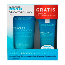 Kit Gel de Limpeza Facial Effaclar Concentrado La Roche-Posay 150g + Gel Effaclar 40g