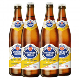 Imagem da oferta Kit de Cerveja Schneider Weisse TAP 1 Garrafa 500ml - Compre 3 e Leve 4