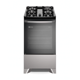 Imagem da oferta Fogão 4 bocas Electrolux Prata Efficient com Mesa de Vidro Tripla Chama e VaporBake (FE4GS) - Bivolt