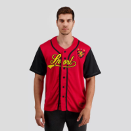 Imagem da oferta Camisa Baseball Sport Vermelha - FutFanatics