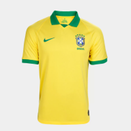 Imagem da oferta Camisa Seleção Brasil I 19/20 s/n° Torcedor Nike Masculina - Amarelo e Verde
