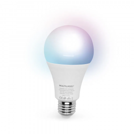 Imagem da oferta Lâmpada LED Bulbo Inteligente Colorida Dimerizável Wi-Fi - Multilaser Liv - SE224