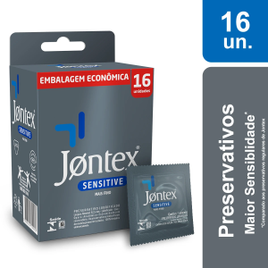 Preservativo Camisinha Jontex Sensitive - 16 Unidades
