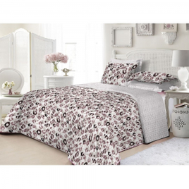 Imagem da oferta Colcha Queen Boutis Jaquar Rosa Com 2 Porta -Travesseiros - Casa & Conforto