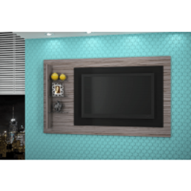 Painel Home para TV 50'', MDP/MDF, 3 Prateleiras de Vidro - Premium 180
