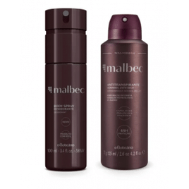 Imagem da oferta Combo Presente Malbec: Body Spray 100ml + Desodorante Antitranspirante 75g/125ml