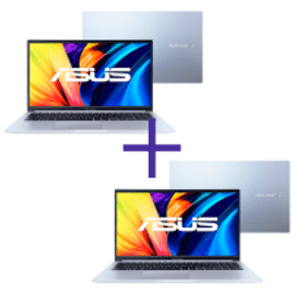 Imagem da oferta Kit Notebooks Asus Vivobook i5-12450H 8GB SSD 256GB W11 X1502ZA-BQ1758W + Vivobook Ryzen 7-4800H 8GB SSD 256GB Linux M1502IA-EJ252