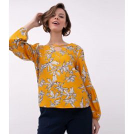 Imagem da oferta Blusa Floral Amarela - Tam P