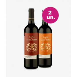 Imagem da oferta Kit 2 Vinhos - Lançamento Casa de Alqueria Tintos Degustação