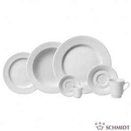 Imagem da oferta Aparelho de Jantar 20 Peças em Porcelana Saturno Branco - Schmidt