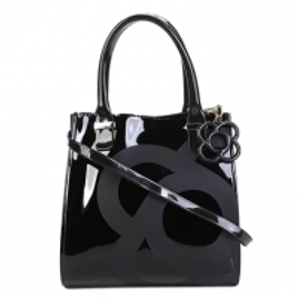 Imagem da oferta Bolsa Petite Jolie Handbag Verniz Alça Transversal Folder Bag Feminina - Preto