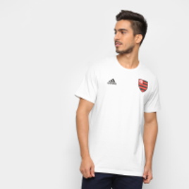 Imagem da oferta Camiseta Flamengo Adidas Grafica Masculina - Branco