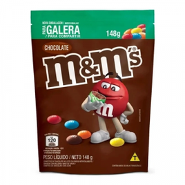 Confeito de Chocolate ao Leite M&Ms 148g - Mars