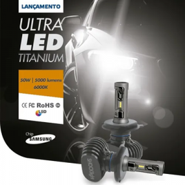 Imagem da oferta Ultra Led Shocklight 10.000 Lumens H1 H3 H4 H7 H11 Hb4 H13