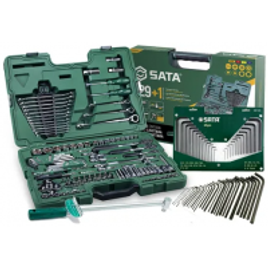 Jogo Kit de Ferramentas Manuais Profissional 150 Peças Sata