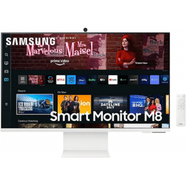 Imagem da oferta Monitor Smart Samsung 32" UHD Plataforma Tizen HAS, Alexa M8 2023 - LS32CM801ULXZD