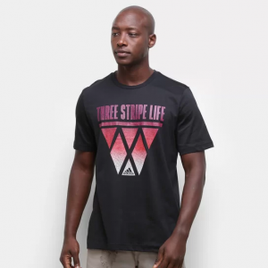 Imagem da oferta Camiseta Adidas Three Stripe Life Hoops Masculina