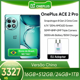 Imagem da oferta Oneplus-Tela Amoled 2 Pro Snapdragon 8 Gen 2 674 \