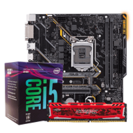 Imagem da oferta Kit Upgrade Placa Mãe Asus Tuf H310m-Plus Gaming Ddr4 + Processador Intel I5 8600 + Memória Ddr4 8gb 2400mhz