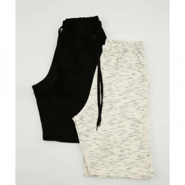 Kit 2 Bermudas Masculinas Moletinho Amarração