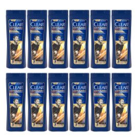 Imagem da oferta Kit com 12 Shampoo Anticaspa Clear Men Limpeza Profunda 200ml