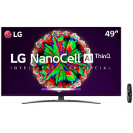 Imagem da oferta Smart TV LED 49" 4K LG 49NANO81SNA Nano Cell 4 HDMI 2 USB WiFi Bluetooth