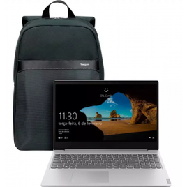 Imagem da oferta Notebook Lenovo Ideapad S145 R5 12GB 1TB W10 15.6" Prata + Mochila Targus Geolite Essential