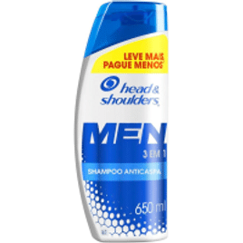 Imagem da oferta Shampoo Head & shoulders 650ml - Men 3 Em 1