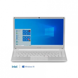 Notebook Ultra com Windows 10 Home Processador Intel Core i3 4GB 120GB SSD Tela 141 Pol HD  Tecla Netflix Prata