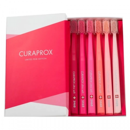 Imagem da oferta Kit Curaprox Six Pink Edition com 6 Escovas de Dentes