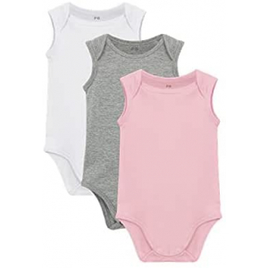 Kit 3 Bodys sem Manga Basicamente Bebê-Unissex