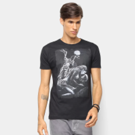 Imagem da oferta Camiseta Watkins & Krown Caveira Masculina - Preto
