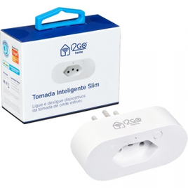 Imagem da oferta Tomada Inteligente Smart Plug Slim Wi-Fi 10A I2GO Home - Compatível com Alexa - I2GWAL035