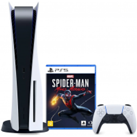 Imagem da oferta Console PlayStation 5 (Com leitor de Disco) + Jogo Marvel's Spider-Man: Miles Morales - PS5