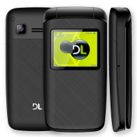 Imagem da oferta Celular DL Flip Dual Chip com Câmera Digital YC-330 Preto