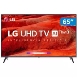 Imagem da oferta Smart TV LED 65" LG 65UM7520 Ultra HD 4K HDR Ativo DTS Virtual X Inteligência Artificial ThinQ AI WebOS 4.5