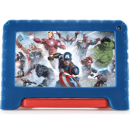 Imagem da oferta Tablet Avengers com Controle Parental 4GB RAM + 64GB + Tela 7 pol + Case + Wi-fi + Android 13 + Quad Core